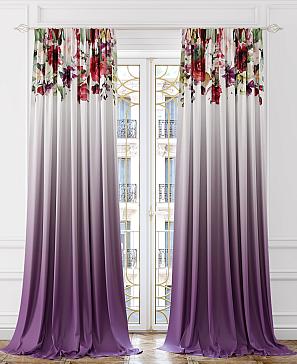Комплект штор «Лиргос» фиолетового цвета