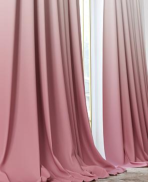 Комплект штор «Лиргос» розового цвета