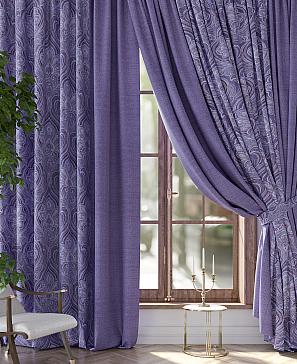 Комплект штор «Рифлос» фиолетового цвета