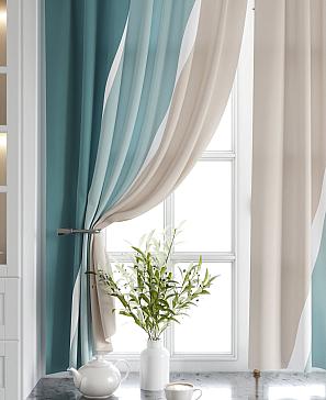 Комплект штор «Эмлиор (бирюзовый)»