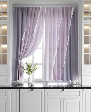 Комплект штор «Эмлиор (дымчато-сиреневый)»