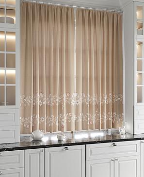 Комплект штор «Фарбионс» бежевого цвета