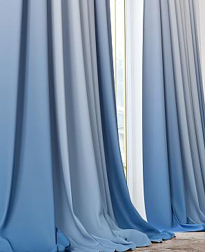 Комплект штор «Флирбонс» голубого цвета