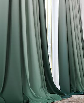 Комплект штор «Флирбонс» зеленого цвета