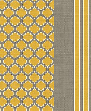 Комплект штор «Аклиорс» желтого цвета