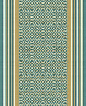 Комплект штор «Аклиорс» бирюзового цвета