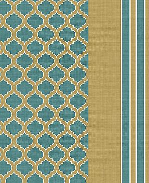 Комплект штор «Аклиорс» бирюзового цвета