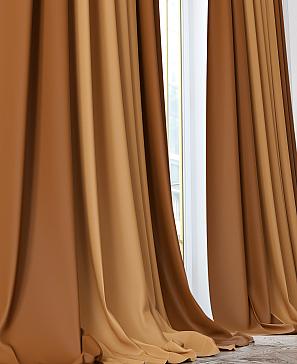 Комплект штор «Чаклиор» коричневого цвета