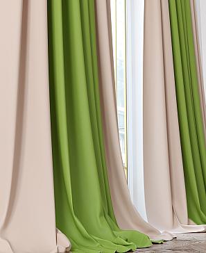 Комплект штор «Оливирс» зеленого цвета