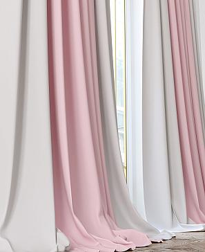 Комплект штор «Лиронсас» розового цвета