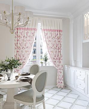 Комплект штор «Линтеро» розового цвета
