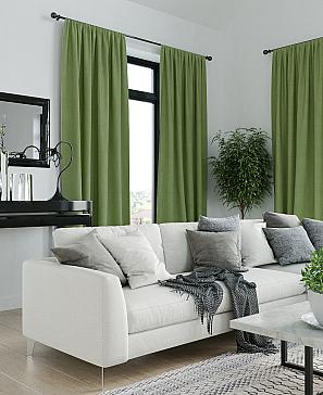 Комплект штор «Ферант» зеленого цвета