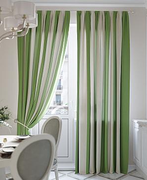Комплект штор «Олангри» зеленого цвета