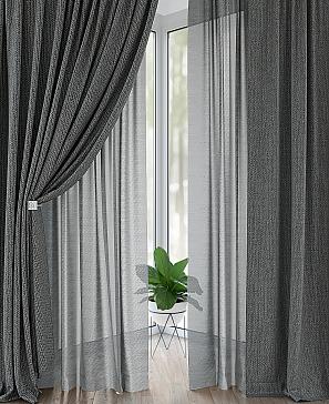 Комплект штор «Лерониос» серого цвета