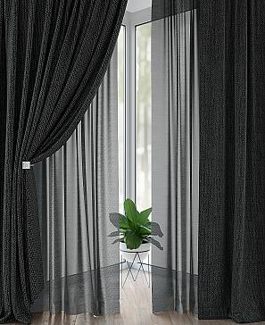 Комплект штор «Лерониос» черного цвета
