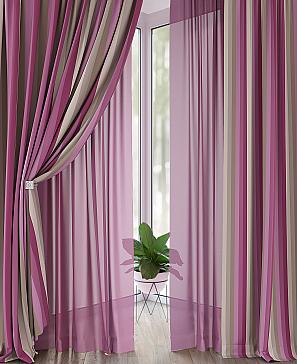 Комплект штор «Лангрионс» розового цвета
