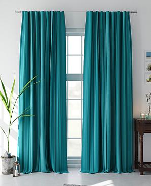 Комплект штор «Блиронс» бирюзового цвета