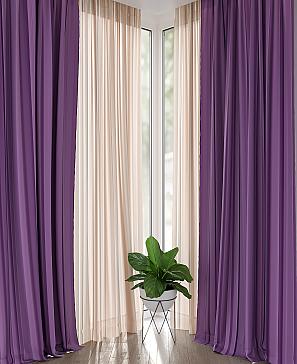 Комплект штор «Блиронс» фиолетового цвета