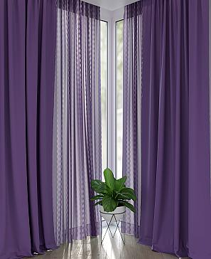Комплект штор «Глейдери» фиолетового цвета