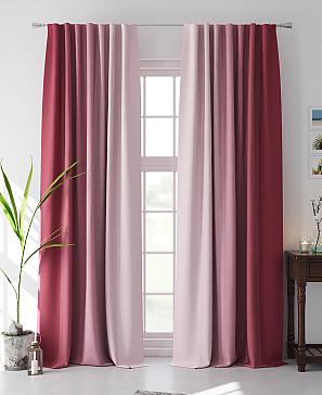Комплект штор «Деленри» розового цвета