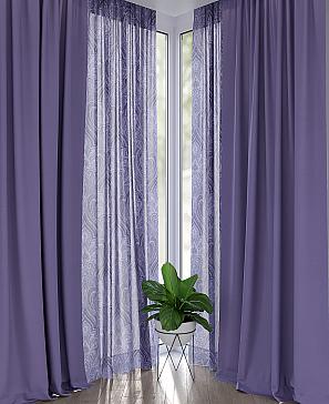 Комплект штор «Элдринс» фиолетового цвета