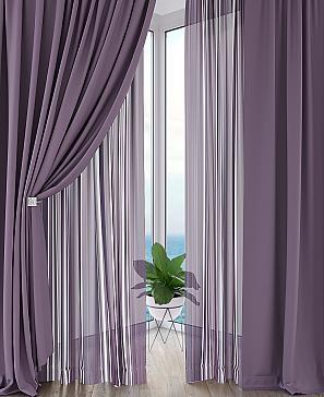 Комплект штор «Флетрис» фиолетового цвета