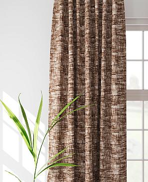 Комплект штор «Брилни» коричневого цвета