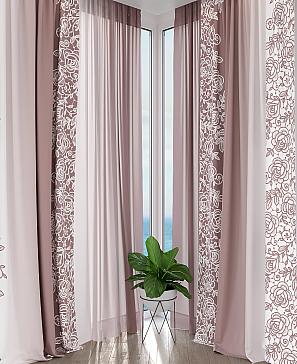 Комплект штор «Климерис» цвета пыльной розы