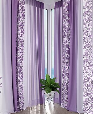 Комплект штор «Климерис» фиолетового цвета