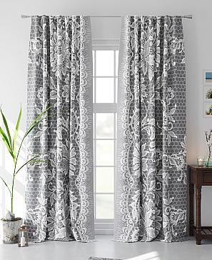 Комплект штор «Алькипи» серого цвета