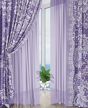 Комплект штор «Алькипи» фиолетового цвета