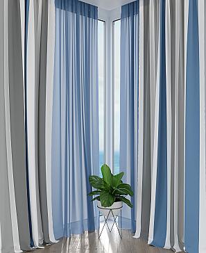 Комплект штор «Элионис» голубого цвета
