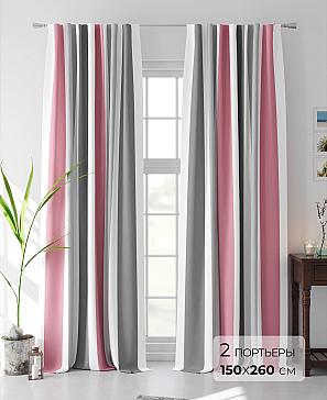 Комплект штор «Элионис (розовый)» | фото