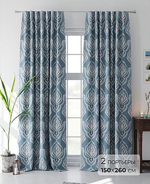 Комплект штор «Апкионс (бирюзовый)» | фото