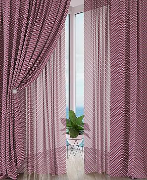 Комплект штор «Лифирони» розового цвета