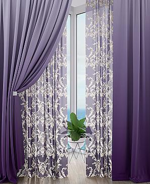 Комплект штор «Иланиз» фиолетового цвета