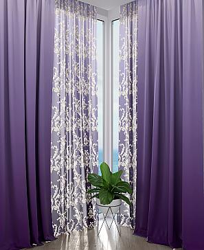 Комплект штор «Иланиз» фиолетового цвета