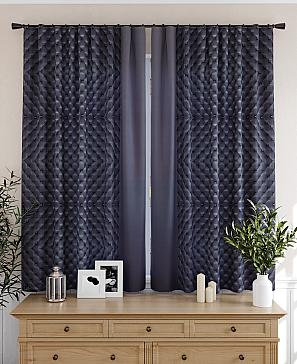 Комплект штор «Менриос» цвета графита