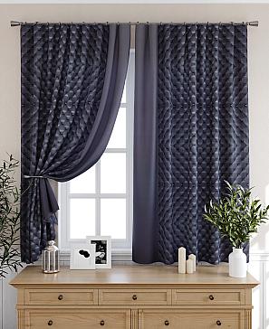 Комплект штор «Менриос» цвета графита