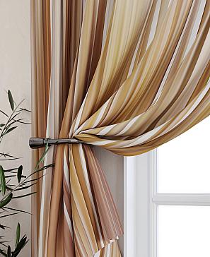 Комплект штор «Амиранис» коричневого цвета
