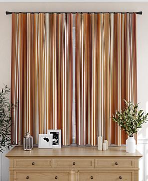 Комплект штор «Амиранис» терракотового цвета