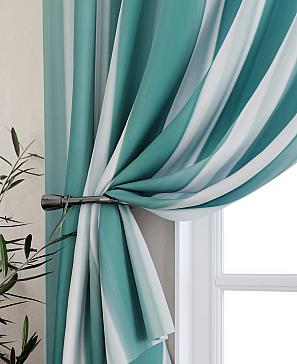 Комплект штор «Лиргонс» бирюзового цвета