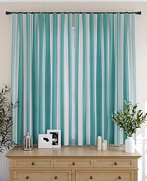 Комплект штор «Лиргонс» бирюзового цвета