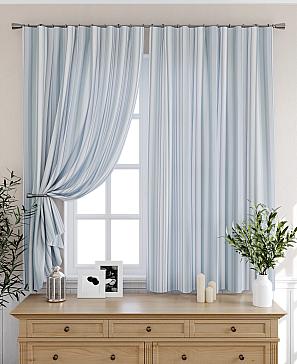 Комплект штор «Римиорс» голубого  цвета