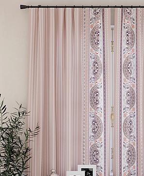 Комплект штор «Кларионс» пудрового цвета