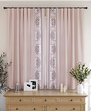 Комплект штор «Кларионс» пудрового цвета