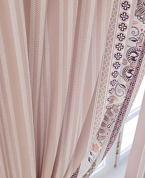 Комплект штор «Кларионс» пудрового цвета