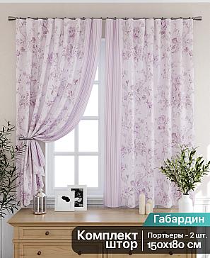 Комплект штор «Олифрин (розовый)» | фото