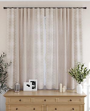 Комплект штор «Авентис» бежевого цвета