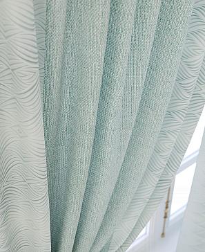 Комплект штор «Авентис» бирюзового цвета